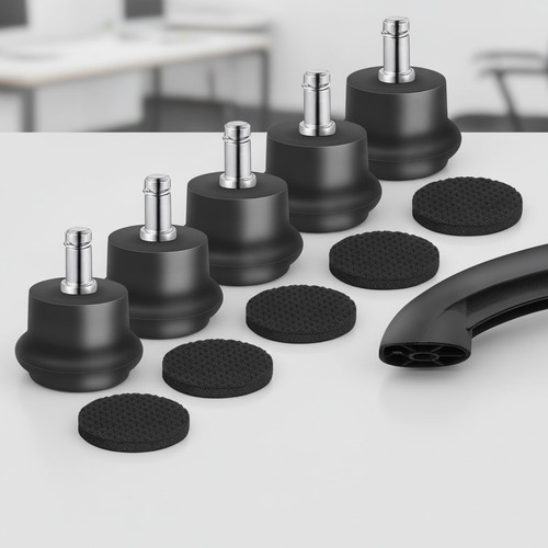 Chair wheel bell glides set - bell,